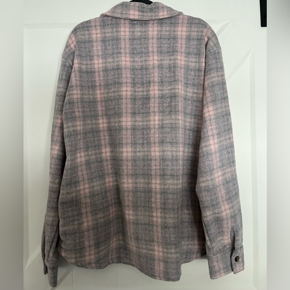 Simply Southern Pink Plaid Shacket - Picture 3 of 6